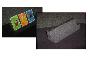 Example of a foam cardholder.